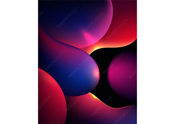 Download 3d Abstract Neon Fluid Background - Abstract Collection