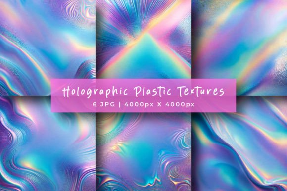 Download Holographic Plastic Texture Backgrounds - Round Collection