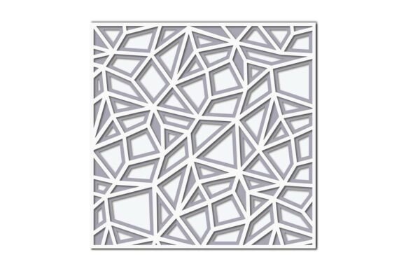 Download Layered Cutout Geometric Background Mat - Round Collection