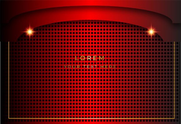 Download Red Gradient Light Effect Background - Round Collection
