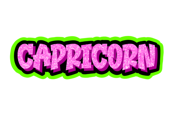 Download Capricorn Zodiaac Sign Text Design - Text design Collection