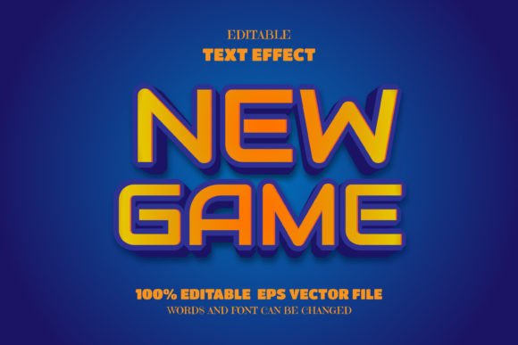 Download New Game Text, Editable Font Effect - Font effect Collection