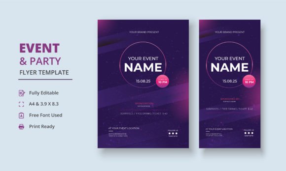 Download Event Flyer, Party Flyer, Auction Banner - Banner Collection