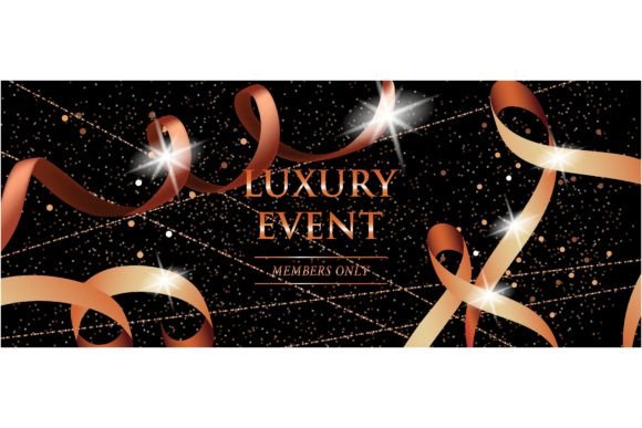 Download Luxury Event Members Only Festive Banner - Banner Collection