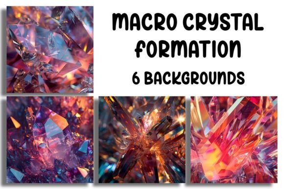 Download Macro Crystal Formation Backgrounds - Round Collection