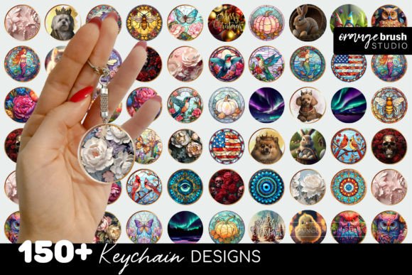 Download Round Keychain Sublimation Mega Bundle - Round Collection