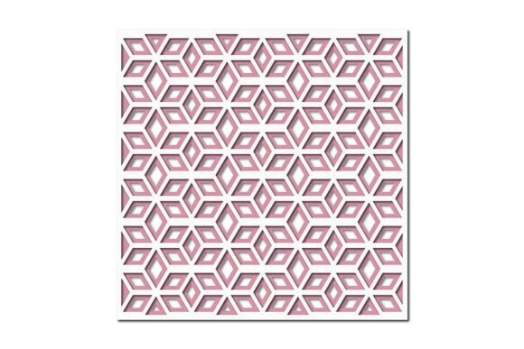Download Layered Cutout Geometric Background Mat - Round Collection