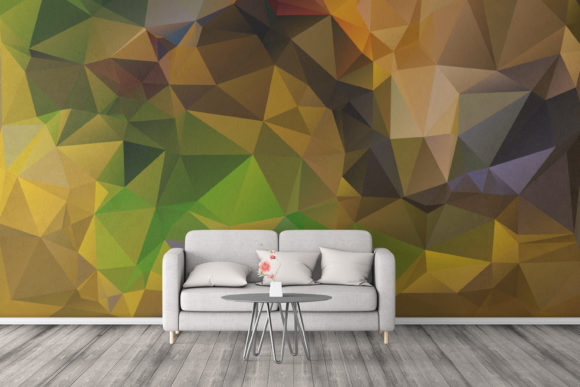 Download Low Poly Geometric Background - Round Collection