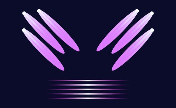 Download Neon Light Effect Background - Round Collection