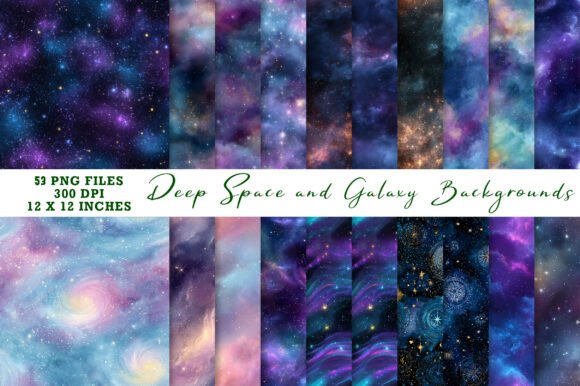 Download Deep Space and Galaxy Backgrounds - Round Collection