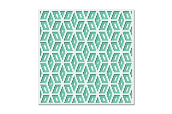 Download Layered Cutout Geometric Background Mat - Round Collection