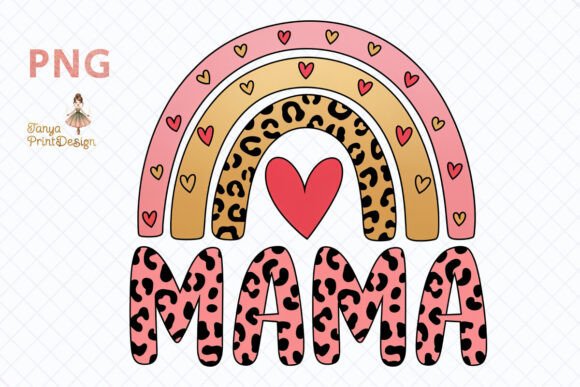 Download Leopard Print Mama Rainbow PNG Clipart - Premium Resources
