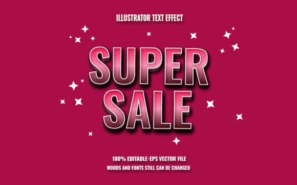 Download Super Sale Effect Text Design - Text design Collection