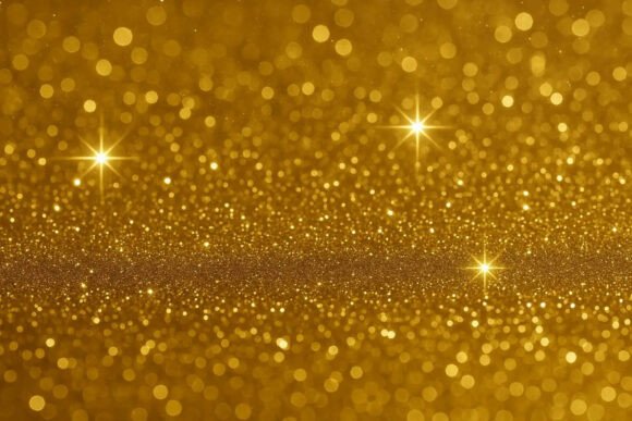 Download Gold Glitter Background - Round Collection
