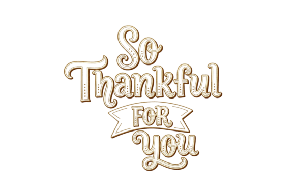 Download Thankful for You Golden Text Design - Text design Collection