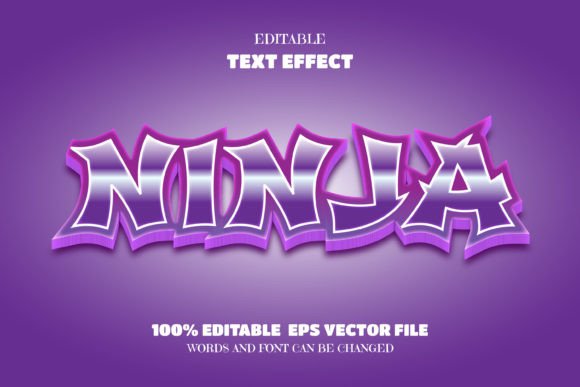 Download Ninja Text, Editable Font Effect - Premium Resources
