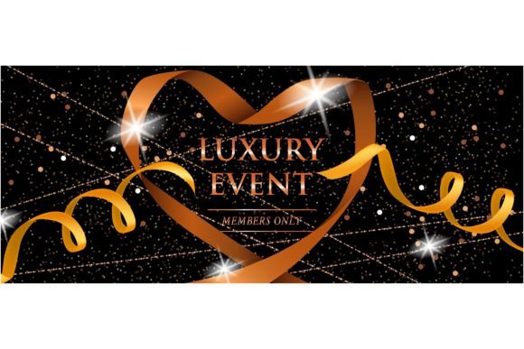 Download Luxury Event Members Only Festive Banner - Banner Collection