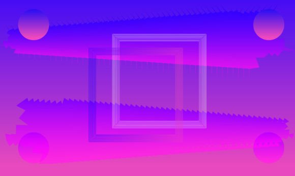 Download Vector Neon Light Effect Background - Round Collection