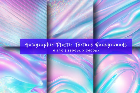 Download Holographic Plastic Texture Backgrounds - Round Collection